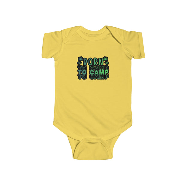 Born to Camp Infant Fine Jersey Bodysuit