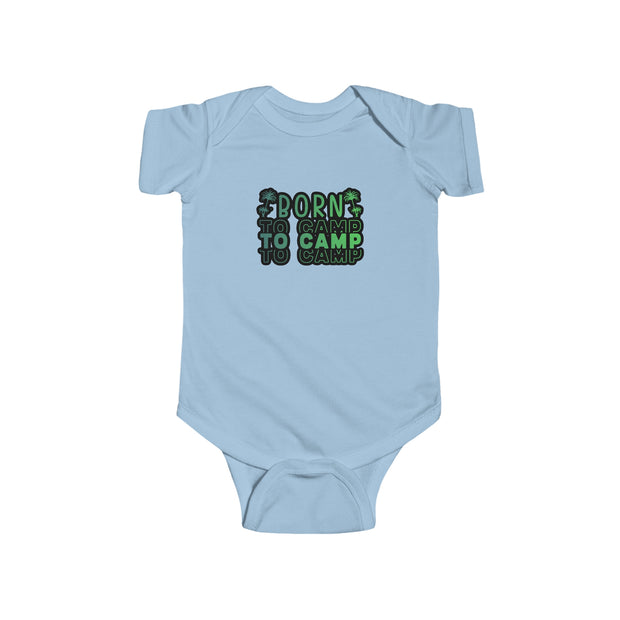 Born to Camp Infant Fine Jersey Bodysuit