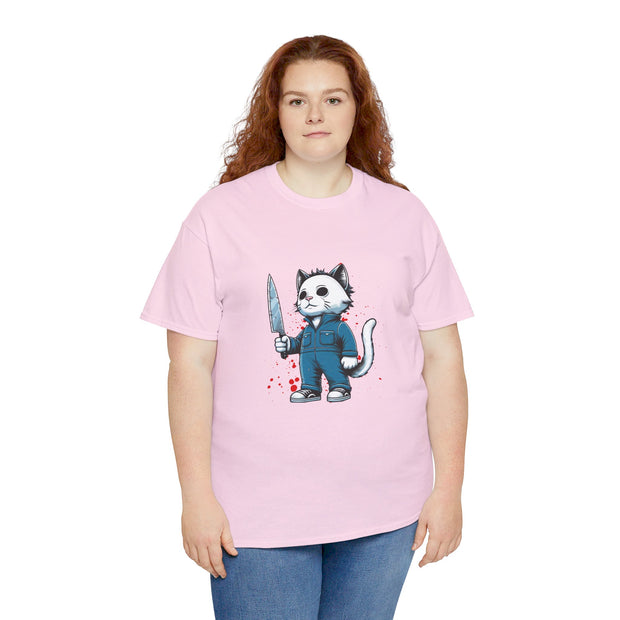 Horror Movie Cats Unisex Heavy Cotton Tee
