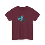 Ovarian Cancer Hope Unisex Heavy Cotton Tee