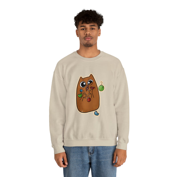 Christmas cat Unisex Heavy Blend™ Crewneck Sweatshirt