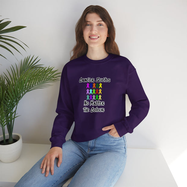 Cancer Sucks Unisex Heavy Blend™ Crewneck Sweatshirt