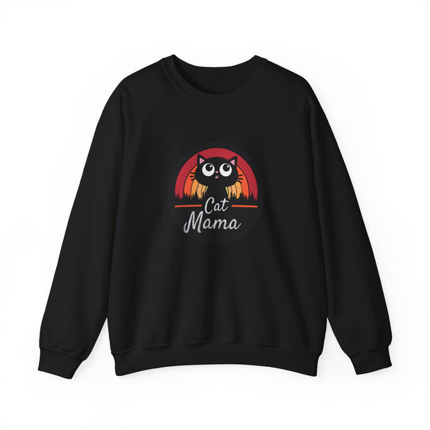Cat Mama Unisex Heavy Blend™ Crewneck Sweatshirt