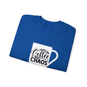 Coffee and Chaos Unisex Heavy Blend™ Crewneck Sweatshirt