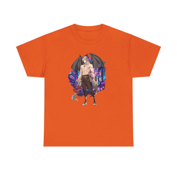 Anime Male Demon Unisex Heavy Cotton Tee