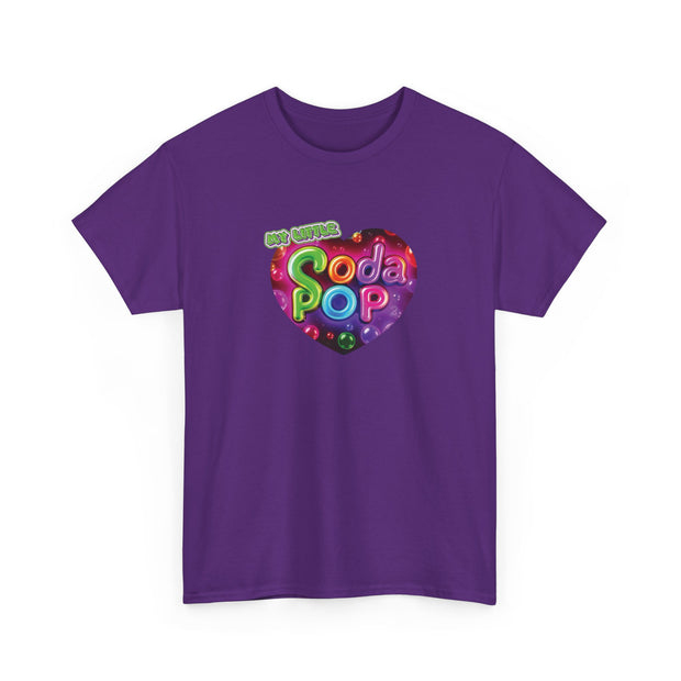 Soda Pop Heart Tee - Vintage Unisex Cotton T-Shirt, Casual Wear, Retro Graphic Tee, Gift for Soda Lovers, Summer Fashion