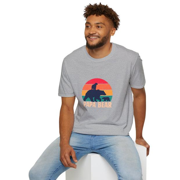 Papa Bear Unisex Softstyle T-Shirt