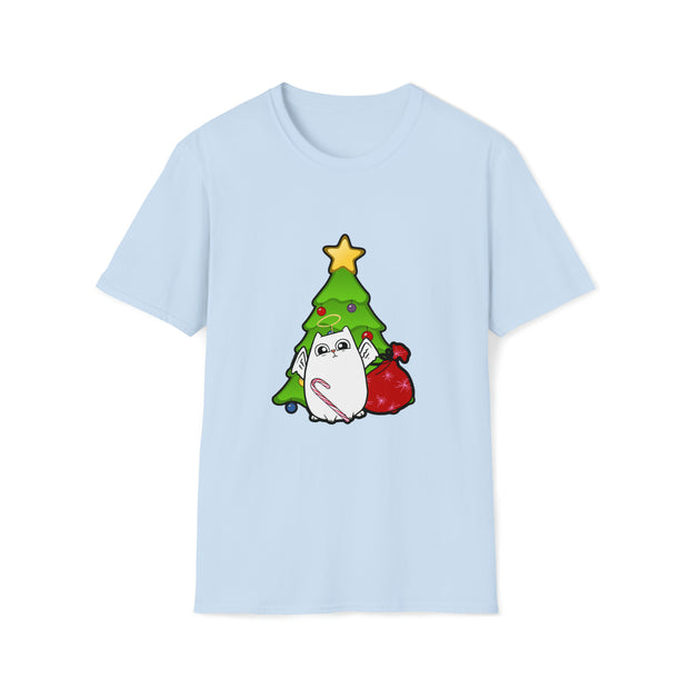Christmas Cat Unisex Softstyle T-Shirt