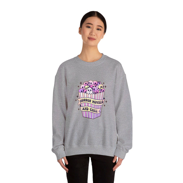 Horror Movies & Chill Unisex Heavy Blend™ Crewneck Sweatshirt