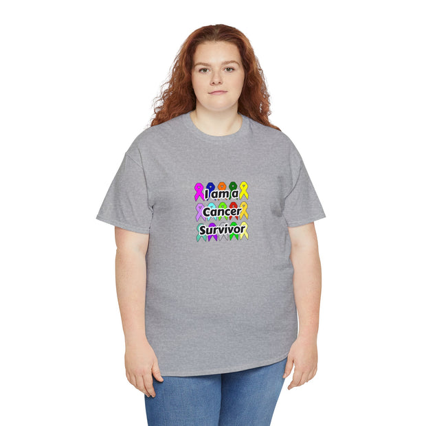 Cancer Survivor Unisex Heavy Cotton Tee