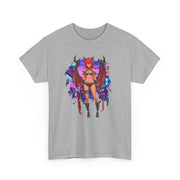 Anime Female Demon Unisex Heavy Cotton Tee