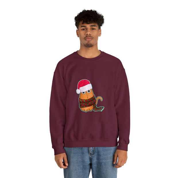 Christmas cat Unisex Heavy Blend™ Crewneck Sweatshirt
