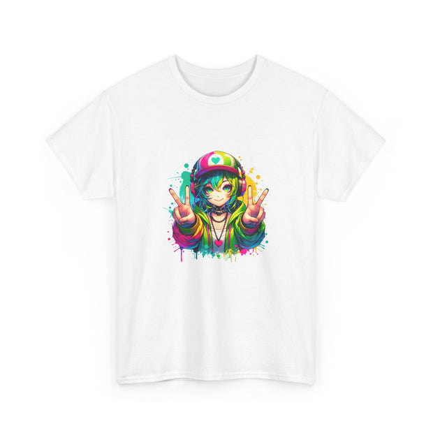 Graffiti Anime Girls Unisex Heavy Cotton Tee