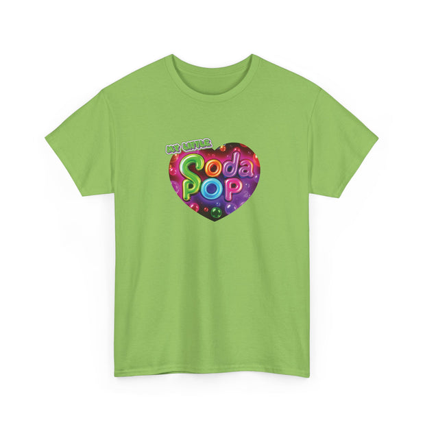 Soda Pop Heart Tee - Vintage Unisex Cotton T-Shirt, Casual Wear, Retro Graphic Tee, Gift for Soda Lovers, Summer Fashion