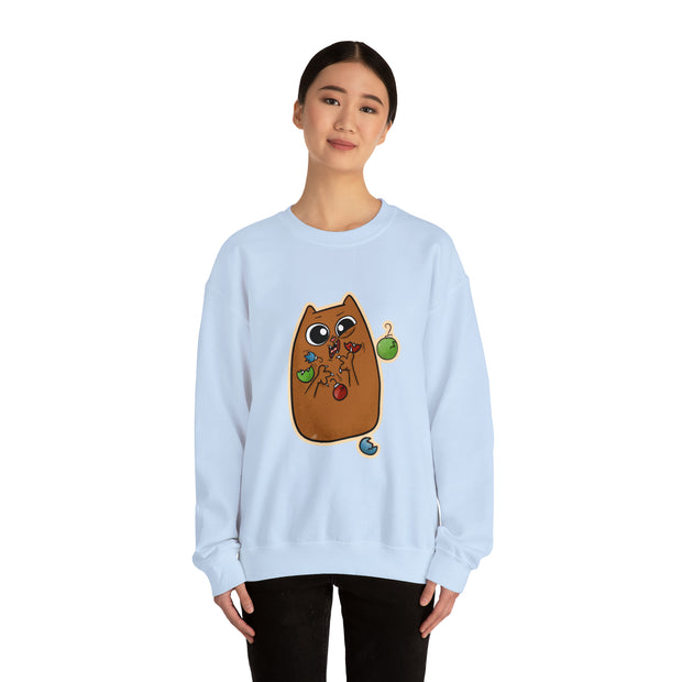 Christmas cat Unisex Heavy Blend™ Crewneck Sweatshirt