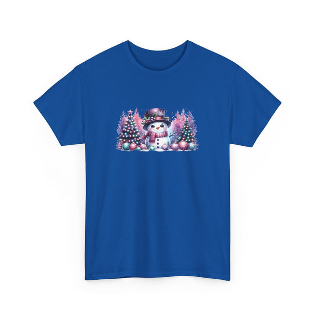 Pastel Snowman Unisex Heavy Cotton Tee