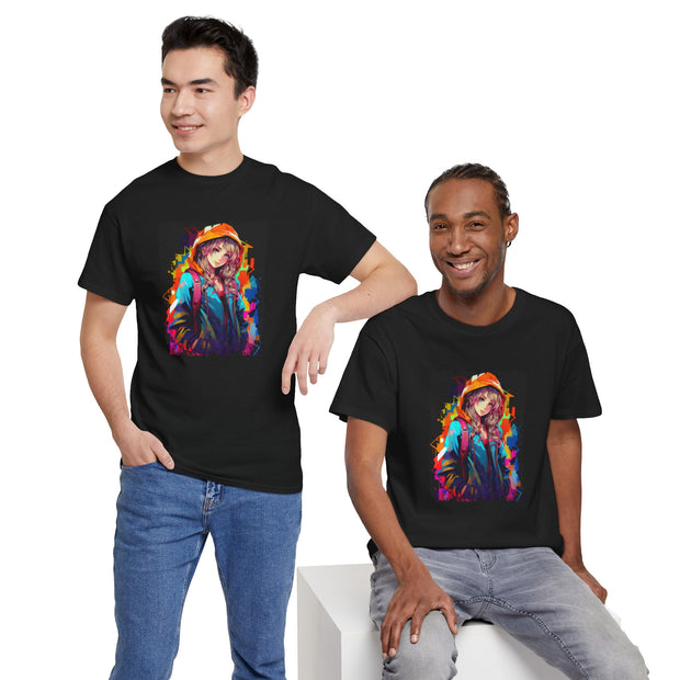 Graffiti Anime Girls Unisex Heavy Cotton Tee