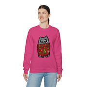 Christmas cat Unisex Heavy Blend™ Crewneck Sweatshirt