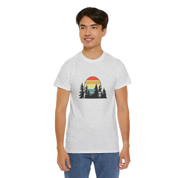 Retro Disc Golf Unisex Heavy Cotton Tee