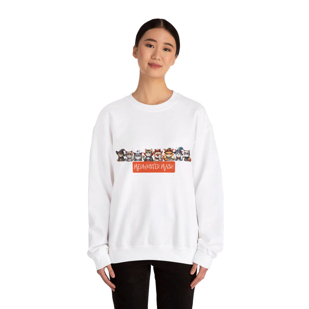 Meownster Mash Unisex Heavy Blend™ Crewneck Sweatshirt