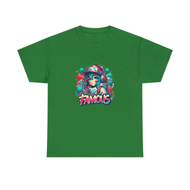 Graffiti Anime Girls Unisex Heavy Cotton Tee