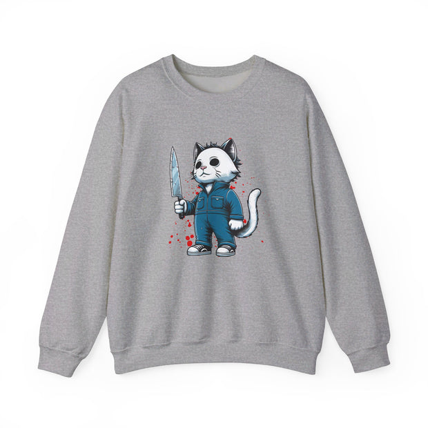 Horror Movie Cats Unisex Heavy Blend™ Crewneck Sweatshirt