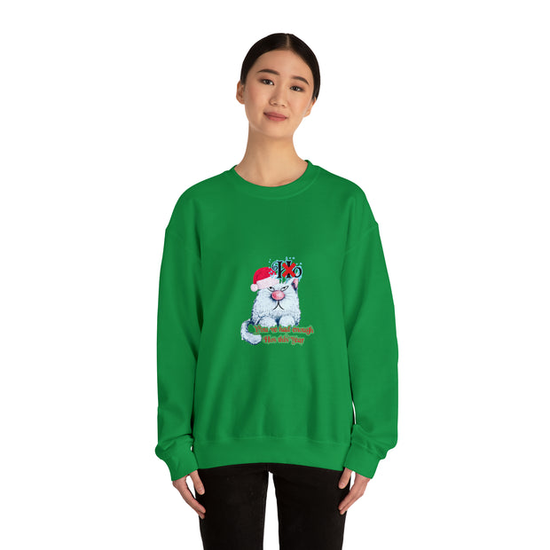 Christmas cat Unisex Heavy Blend™ Crewneck Sweatshirt