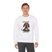 Funny Coffee Dog Unisex Heavy Blend™ Crewneck Sweatshirt