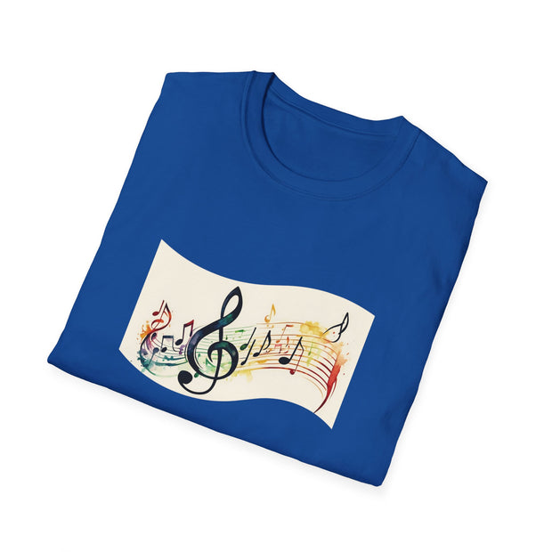 Musical Notes Unisex Softstyle T-Shirt