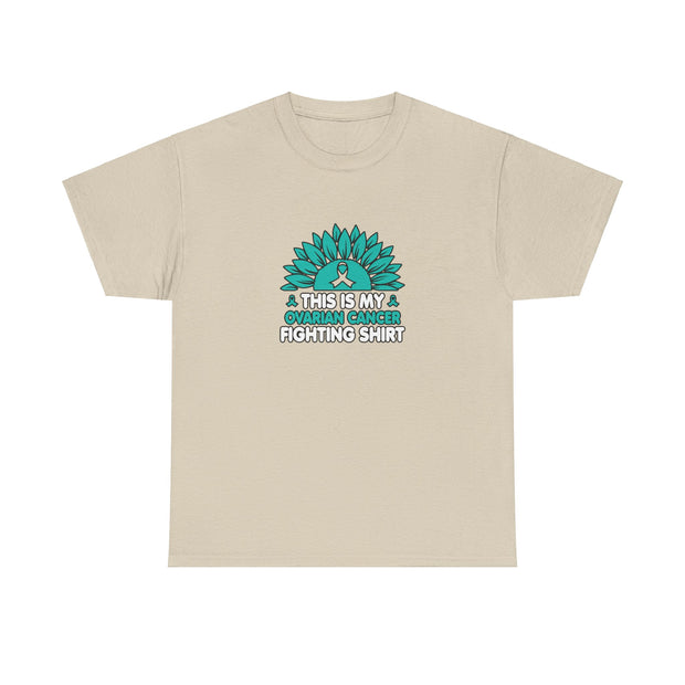 Ovarian cancer Unisex Heavy Cotton Tee
