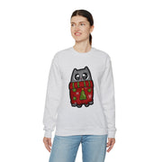 Christmas cat Unisex Heavy Blend™ Crewneck Sweatshirt