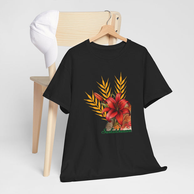 Saskatchewan Lily Unisex Heavy Cotton Tee