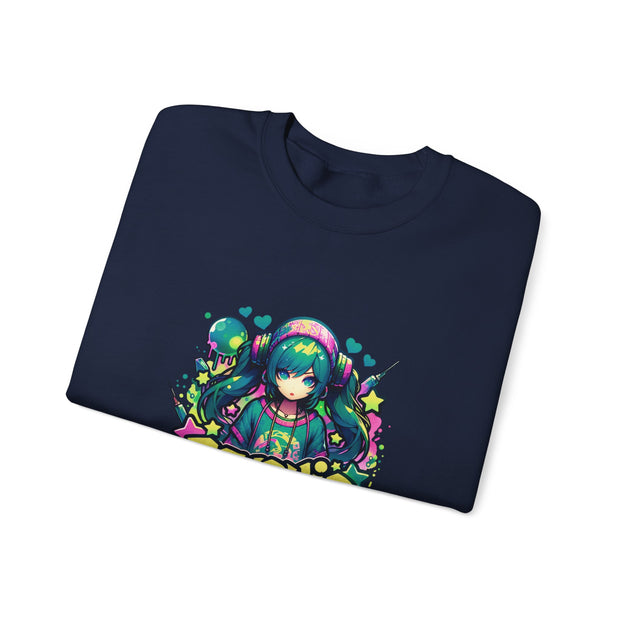 Graffiti Anime Girls Unisex Heavy Blend™ Crewneck Sweatshirt