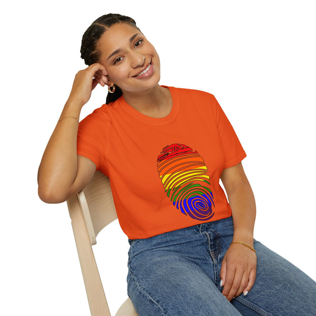 Pride Fingerprint Unisex Softstyle T-Shirt