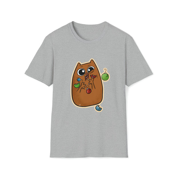 Christmas cat Unisex Softstyle T-Shirt