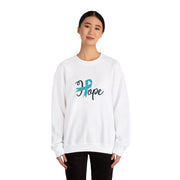 Ovarian Cancer Hope Unisex Heavy Blend™ Crewneck Sweatshirt