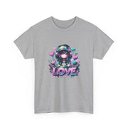 Graffiti Anime Girls Unisex Heavy Cotton Tee