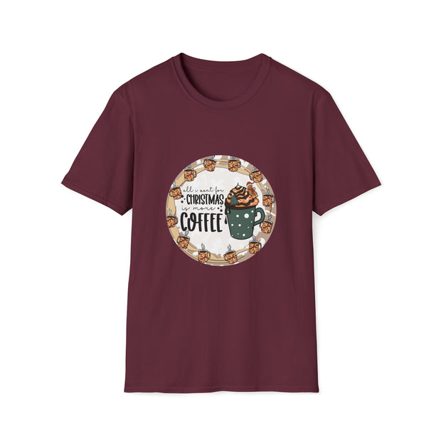 Christmas Coffee Unisex Softstyle T-Shirt