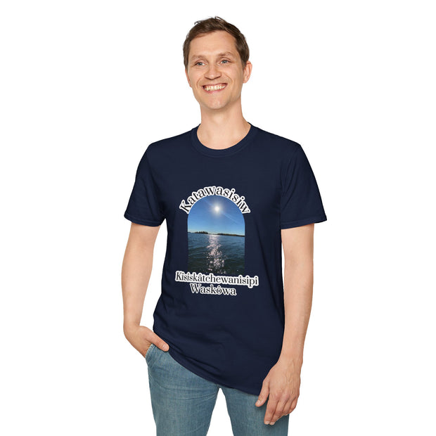 Cree Saskatchewan Skies Unisex Softstyle T-Shirt