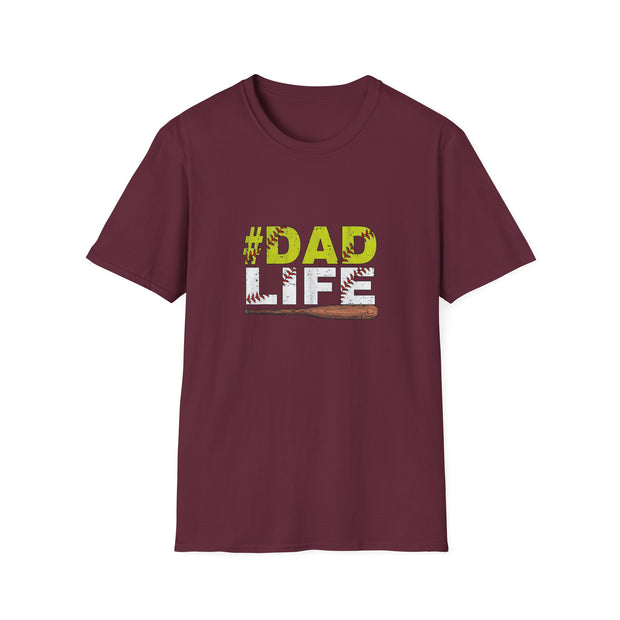 Baseball Dad Life Unisex Softstyle T-Shirt
