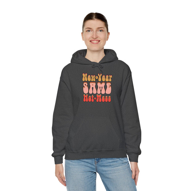 Same Hot Mess Unisex Heavy Blend™ Hooded Sweatshirt