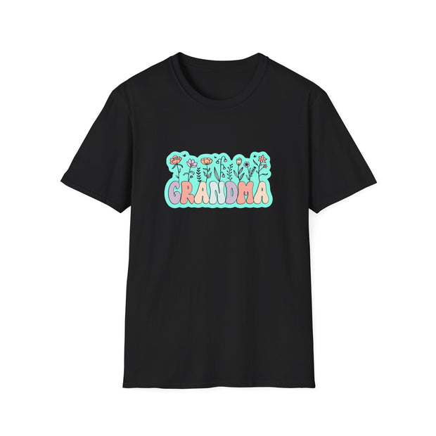 Grandma Flowers Unisex Softstyle T-Shirt