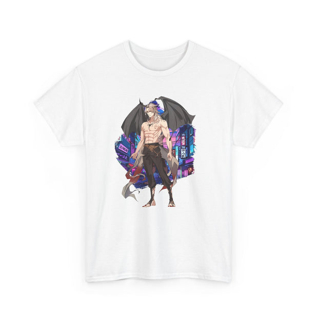 Anime Male Demon Unisex Heavy Cotton Tee