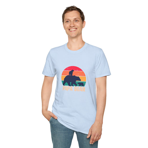 Papa Bear Unisex Softstyle T-Shirt