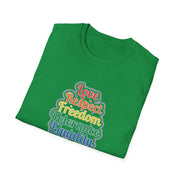 Love Respect Freedom Unisex Softstyle T-Shirt