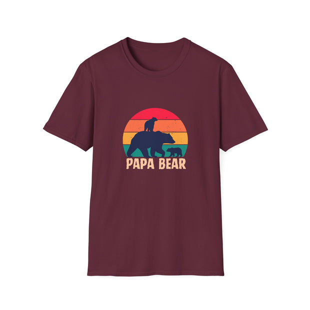 Papa Bear Unisex Softstyle T-Shirt