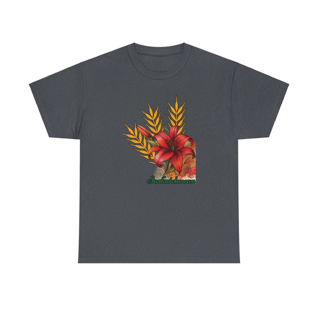 Saskatchewan Lily Unisex Heavy Cotton Tee