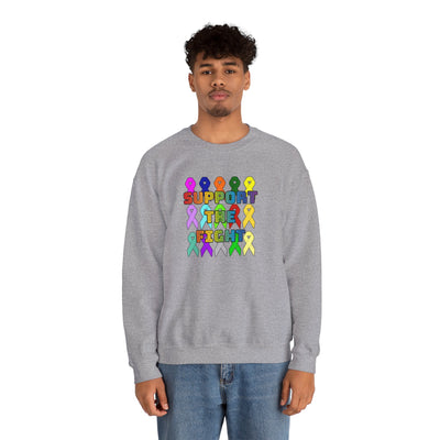 Support the Fight Unisex Heavy Blend™ Crewneck Sweatshirt