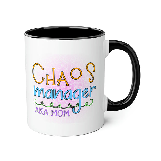 Chaos Manager Accent Mugs, 11oz