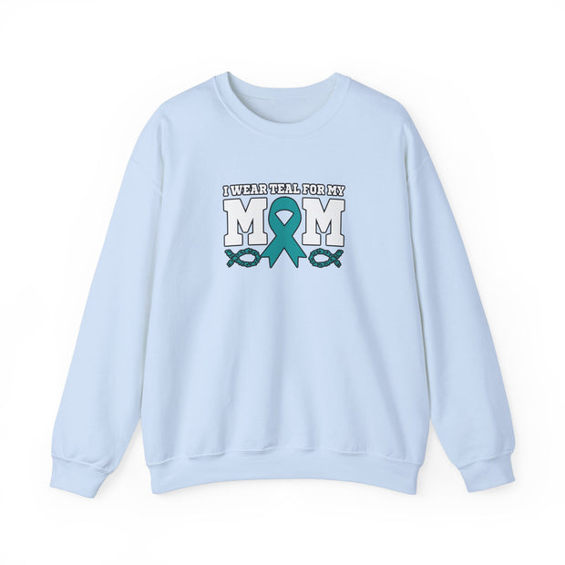 Teal for Mom Unisex Heavy Blend™ Crewneck Sweatshirt